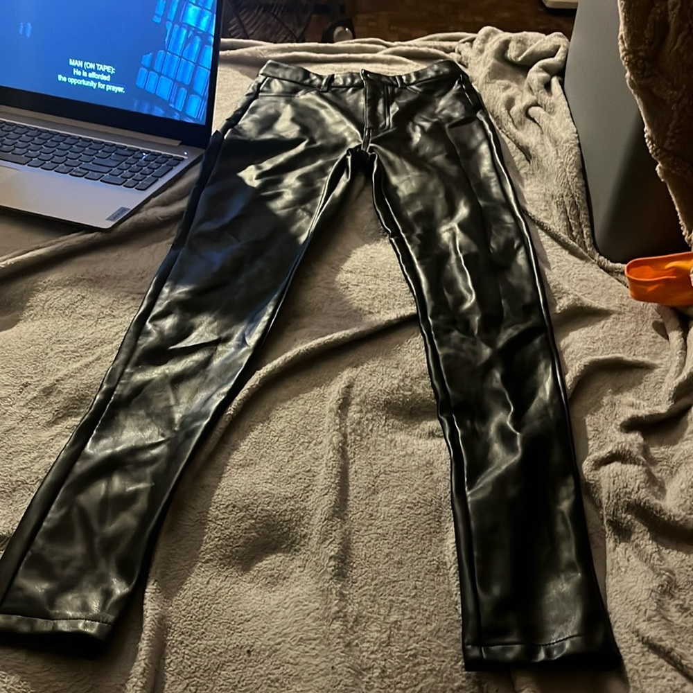 Leather Skinny Jeans